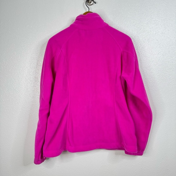Columbia Hot Pink Fleece Full Zip Jacket‎ Size Large - Picture 2 of 6